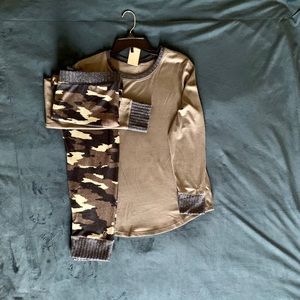 CuddlDuds lounge set size L NWT